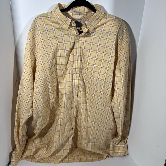 L.L. Bean Other - LL Bean Wrinkle Resistant Long Sleeve Button Down Dress Shirt Men's XL Tall
